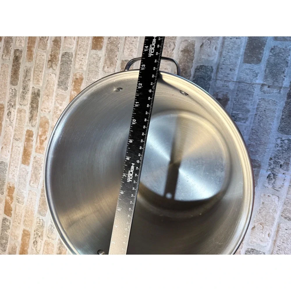 Tramontina Professional 22 Qt Stock Pot 18/10 Stainless Steel 20.8L Silver